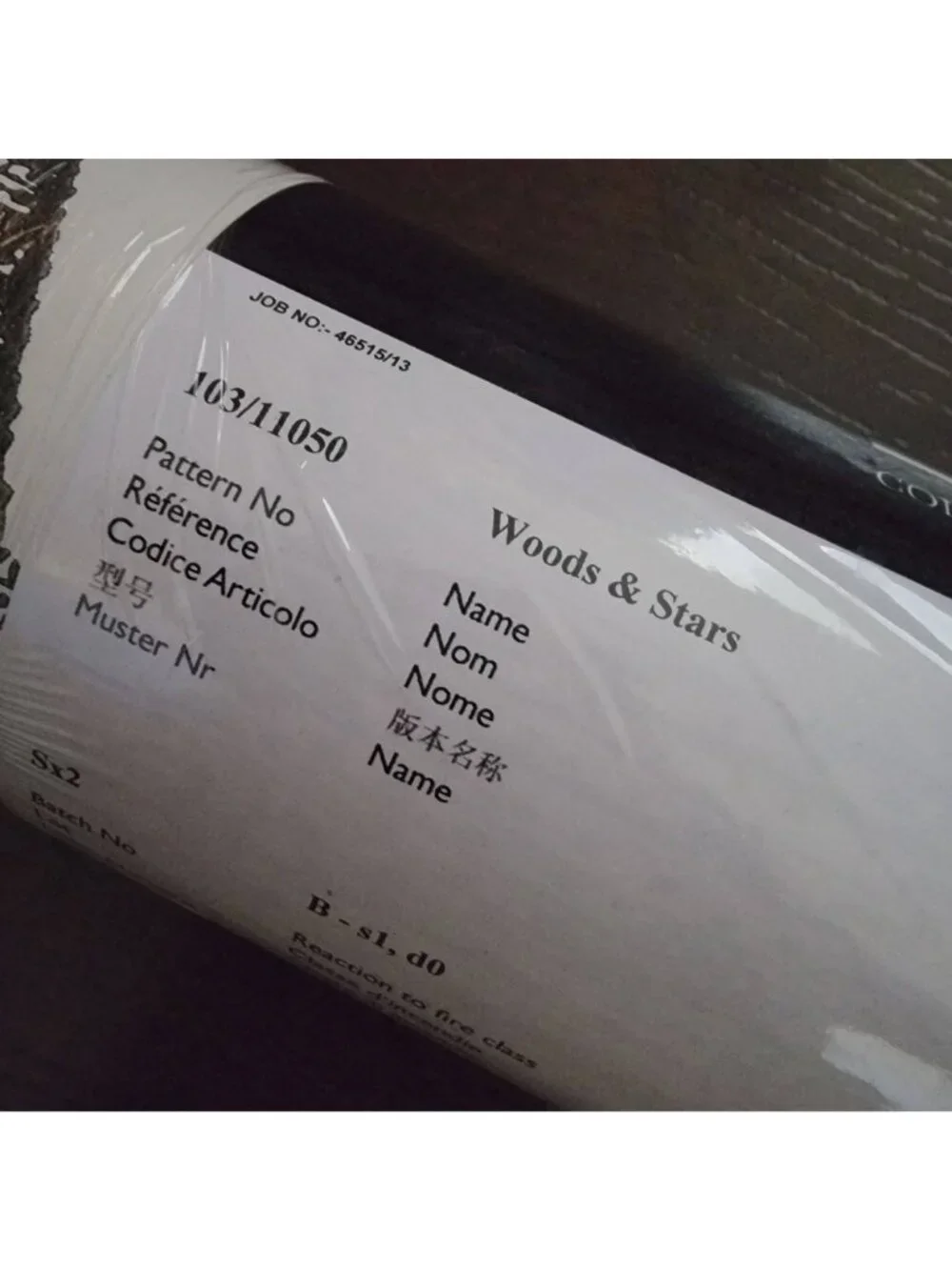 Anthropologie Cole & Son Woods & Stars Black/White Wallpaper 10.05m x 52cm